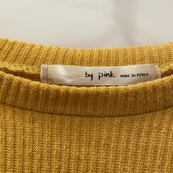 Mustard Yellow sweater from Korean brand by pink, size S - Picture 3 of 5